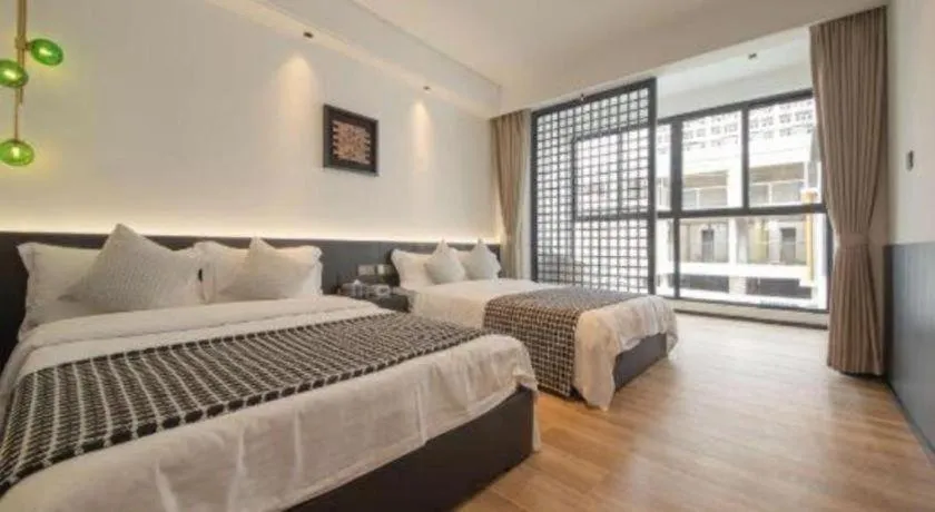 Bed in Island Skylight Resort