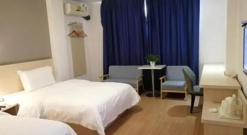 Bed in 7 Days Inn Ningbo Xiangshan Renmin Plaza Branch Bed in 7 Days Inn Ningbo Xiangshan Renmin Plaza Branch