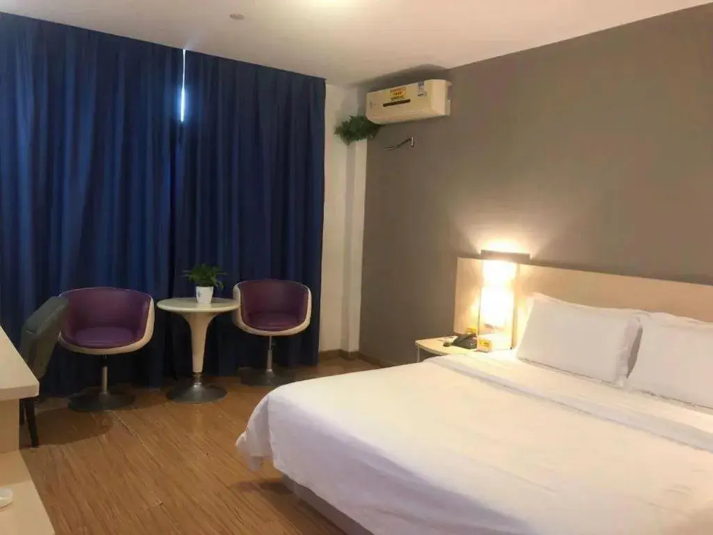 Bed in 7 Days Inn Ningbo Xiangshan Renmin Plaza Branch Bed in 7 Days Inn Ningbo Xiangshan Renmin Plaza Branch