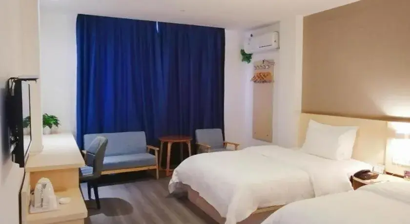 Bed in 7 Days Inn Ningbo Xiangshan Renmin Plaza Branch Bed in 7 Days Inn Ningbo Xiangshan Renmin Plaza Branch