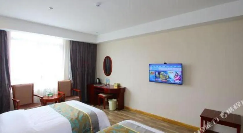 Bed in GreenTree Inn Jiangsu Changzhou Henglin Town Shuntong Road Express Hotel