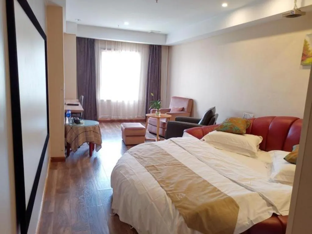 Bed in GreenTree Inn Jiangsu Changzhou Henglin Town Shuntong Road Express Hotel