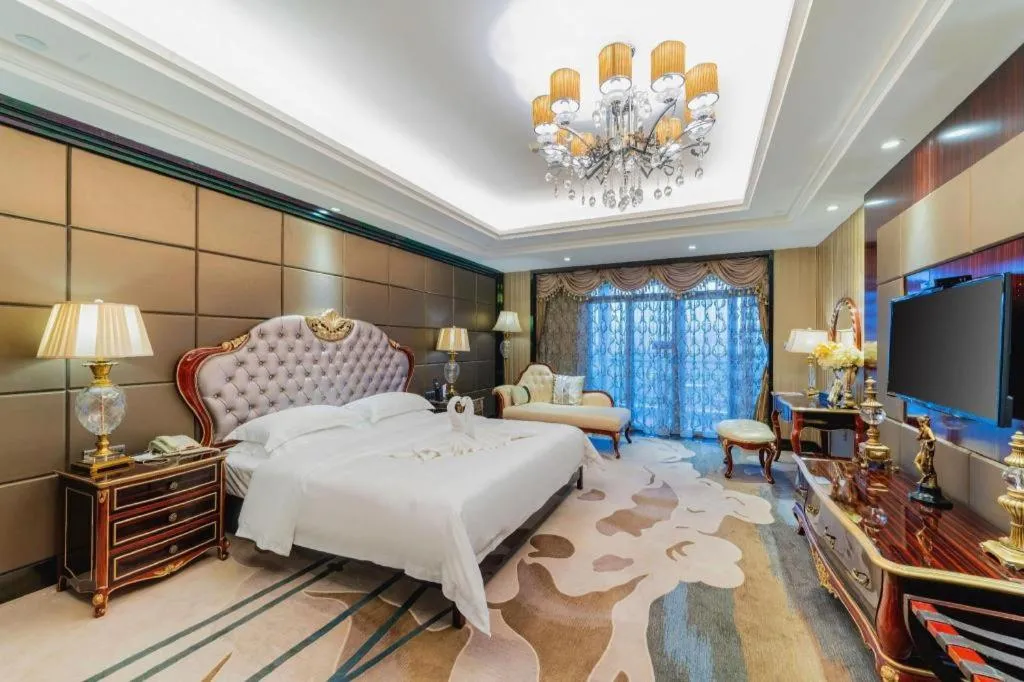 Bed in Country Garden Phoenix Hotel Yangshan