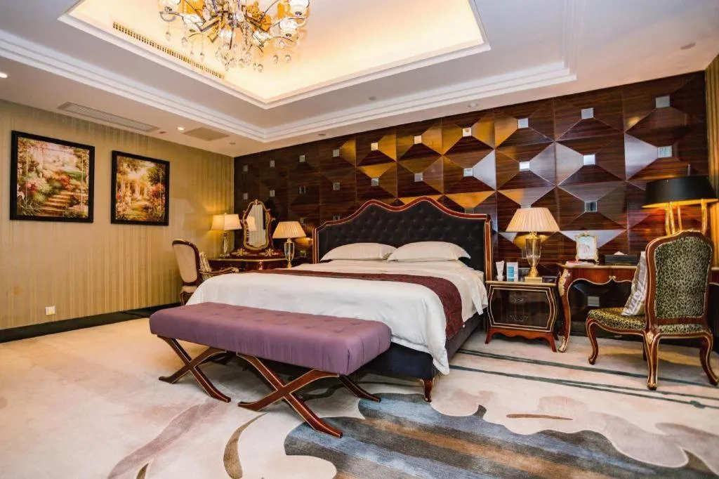 Bed in Country Garden Phoenix Hotel Yangshan