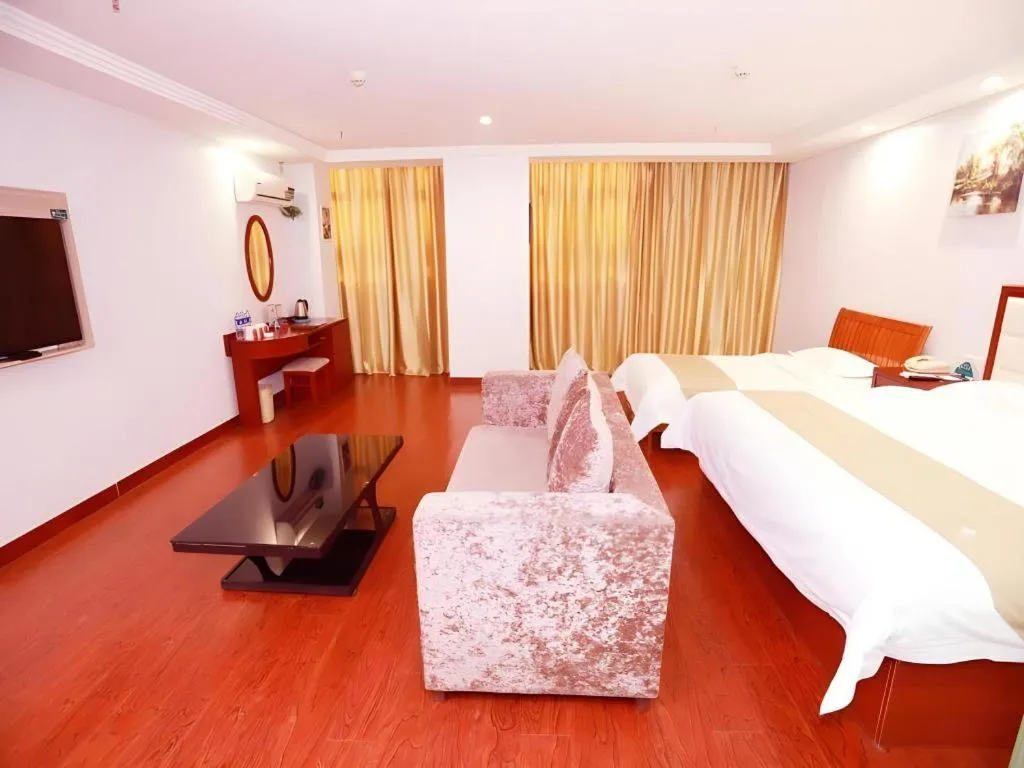 Bed in GreenTree Inn Yinchuan Pedestrian Street East Liqun Street Express Hotel