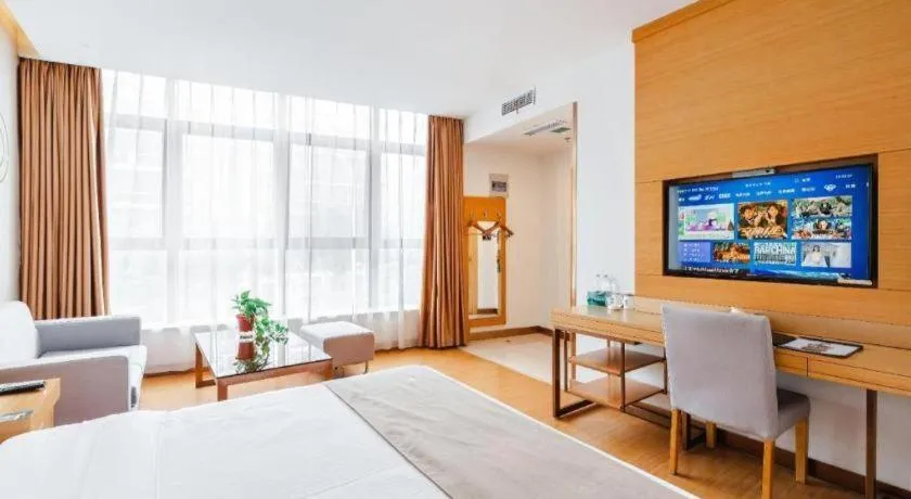 Bed in GreenTree Inn Suzhou Changshu North Haiyu Road Changhui Square Express Hotel