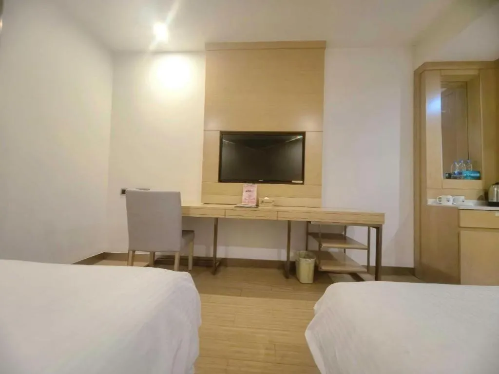 Bed in GreenTree Inn Suzhou Changshu North Haiyu Road Changhui Square Express Hotel