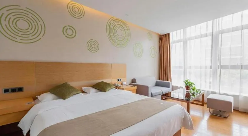 Bed in GreenTree Inn Suzhou Changshu North Haiyu Road Changhui Square Express Hotel