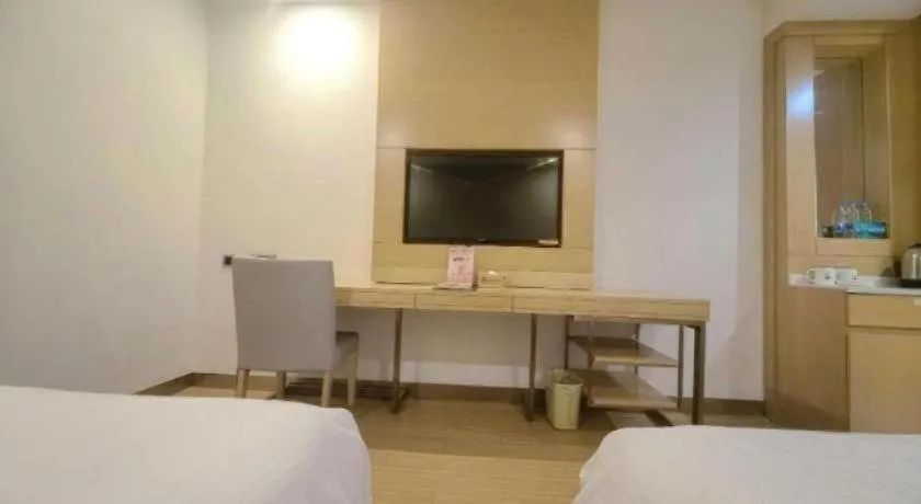 Bed in GreenTree Inn Suzhou Changshu North Haiyu Road Changhui Square Express Hotel