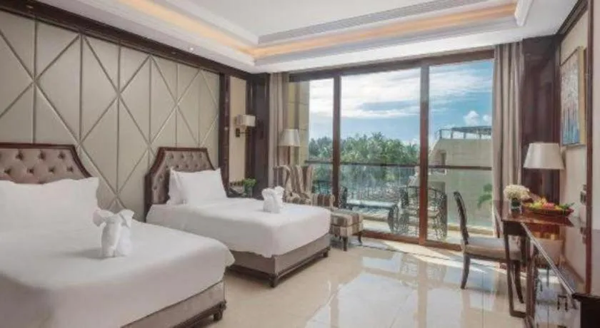 Bed in Jinsha Seaview Hotel Sanya