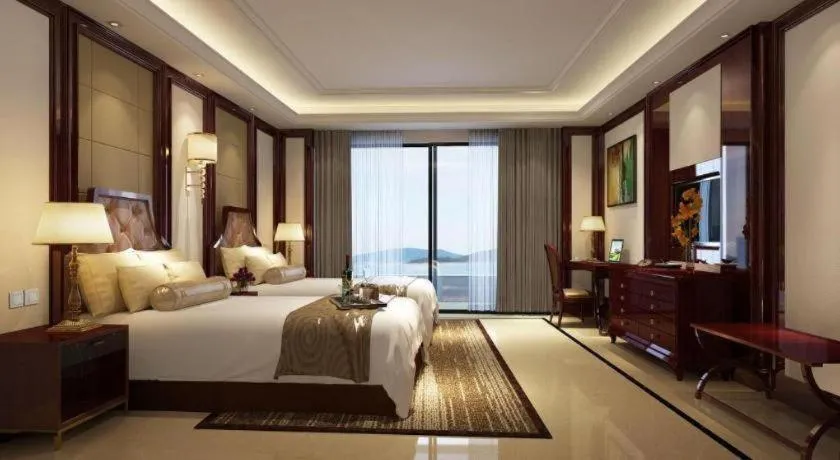 Bed in Jinsha Seaview Hotel Sanya