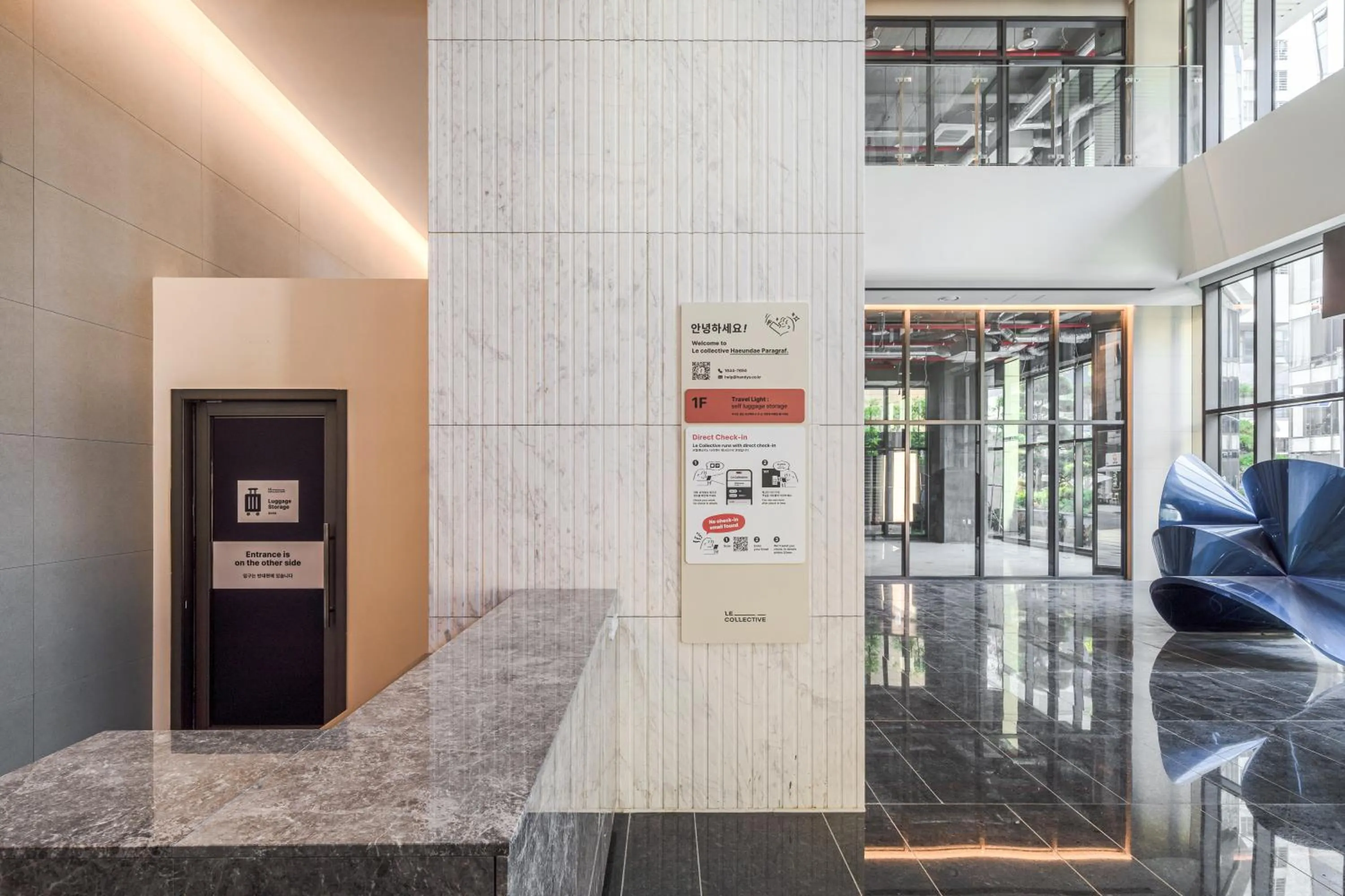 Lobby or reception in Le Collective Haeundae Paragraf