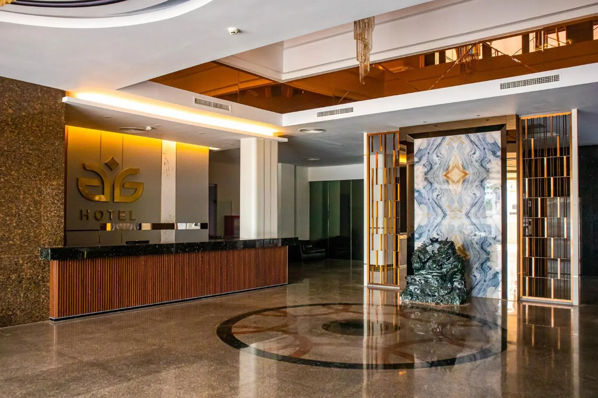 Lobby or reception in Aglow Hotel Harbor Bay Batam Lobby or reception in Aglow Hotel Harbor Bay Batam