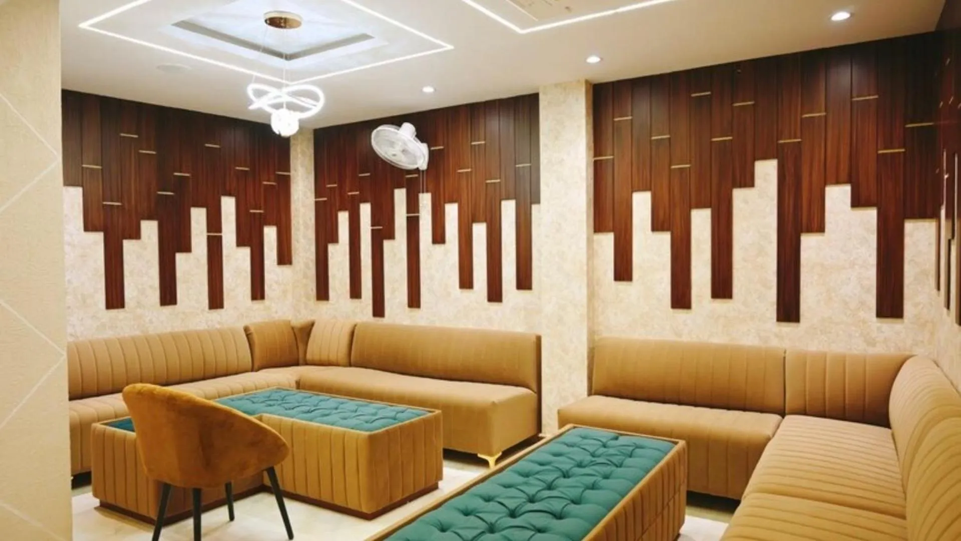 Seating area in The Posh Hotel