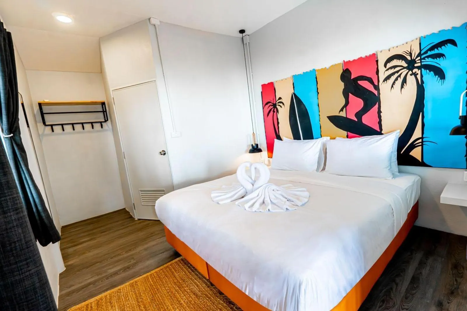 Bed in Slumber Party Beach Club and Resort Koh Phangan