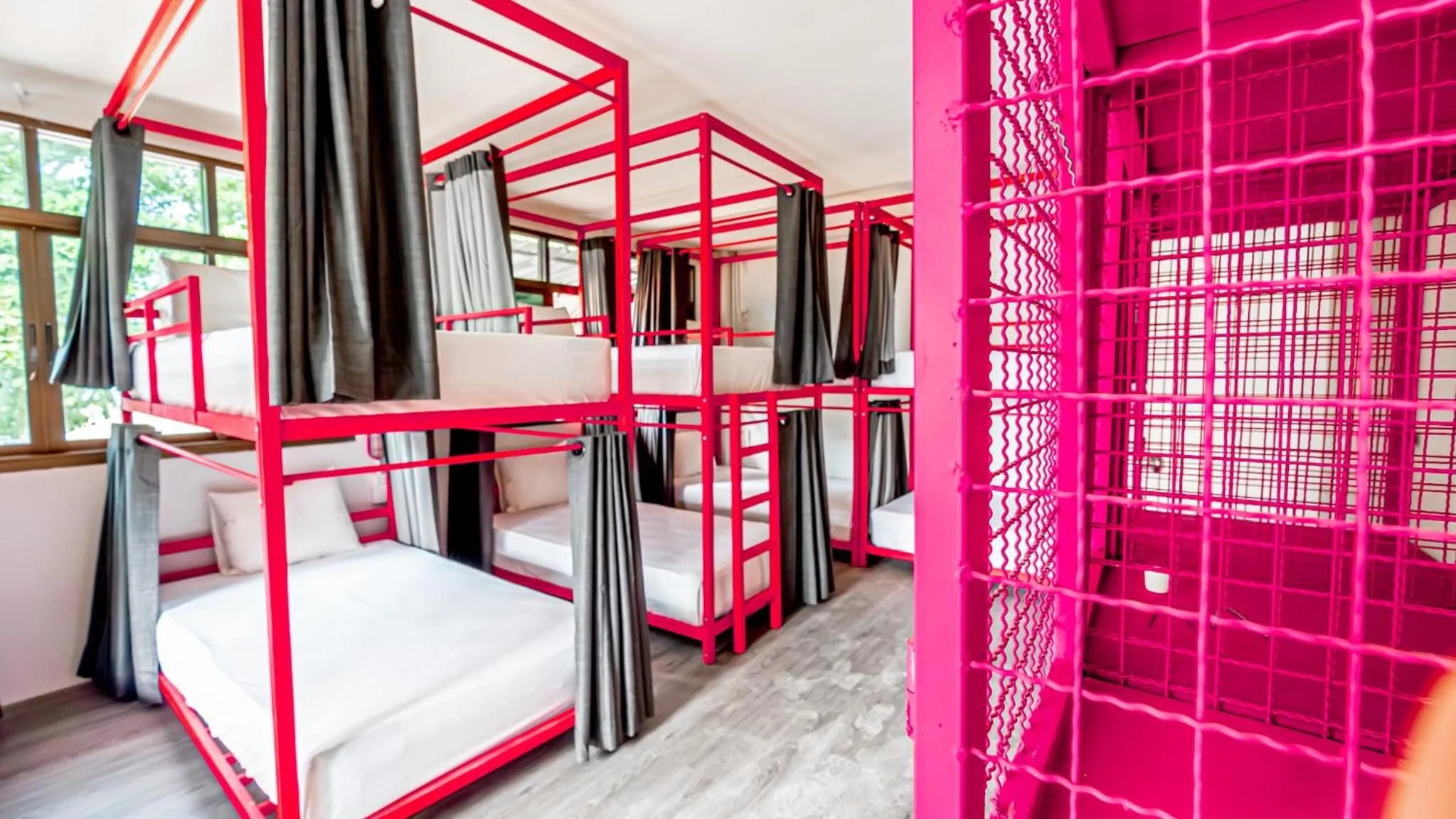 Bed in Slumber Party Beach Club and Resort Koh Phangan