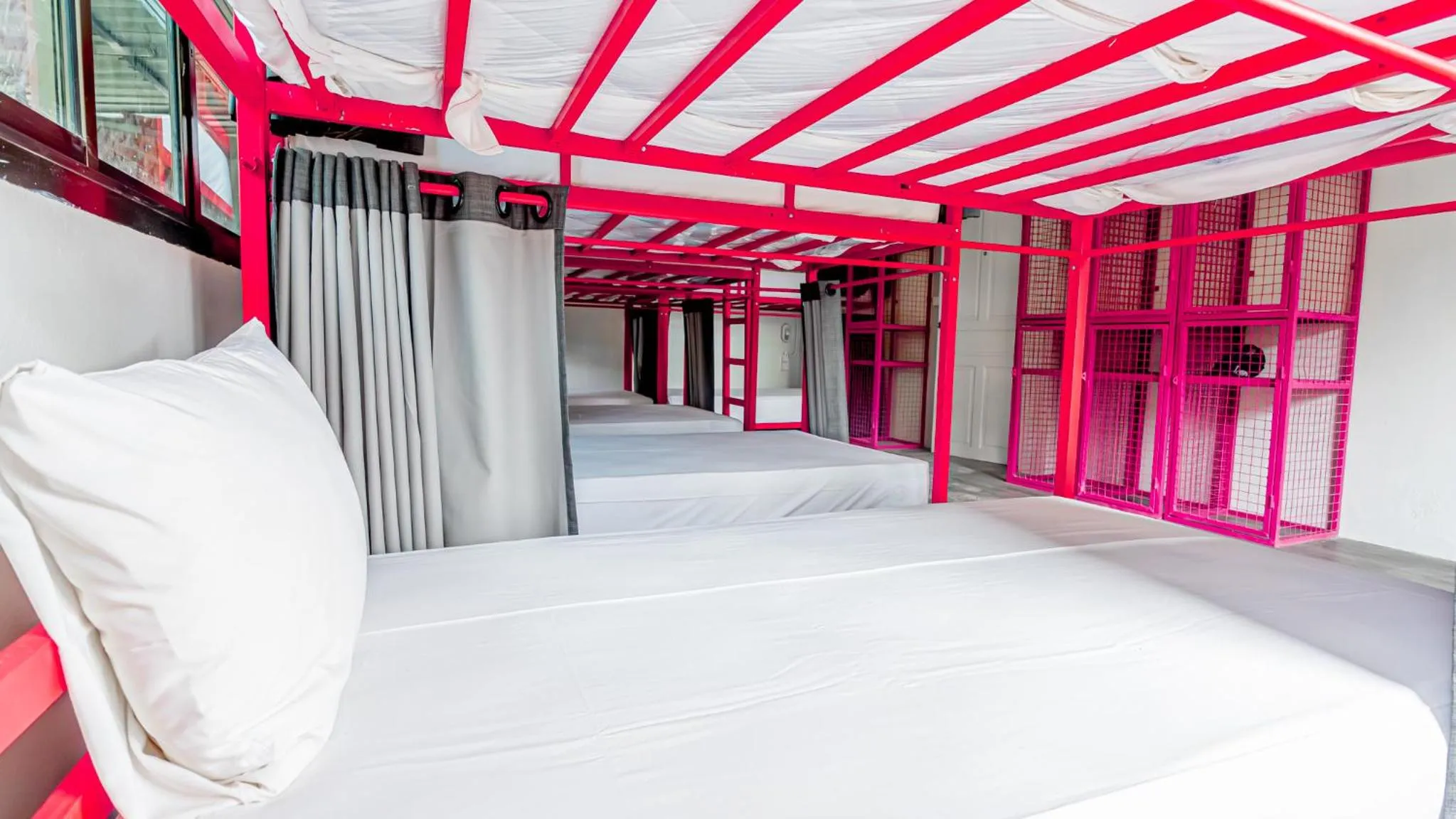 Bed in Slumber Party Beach Club and Resort Koh Phangan