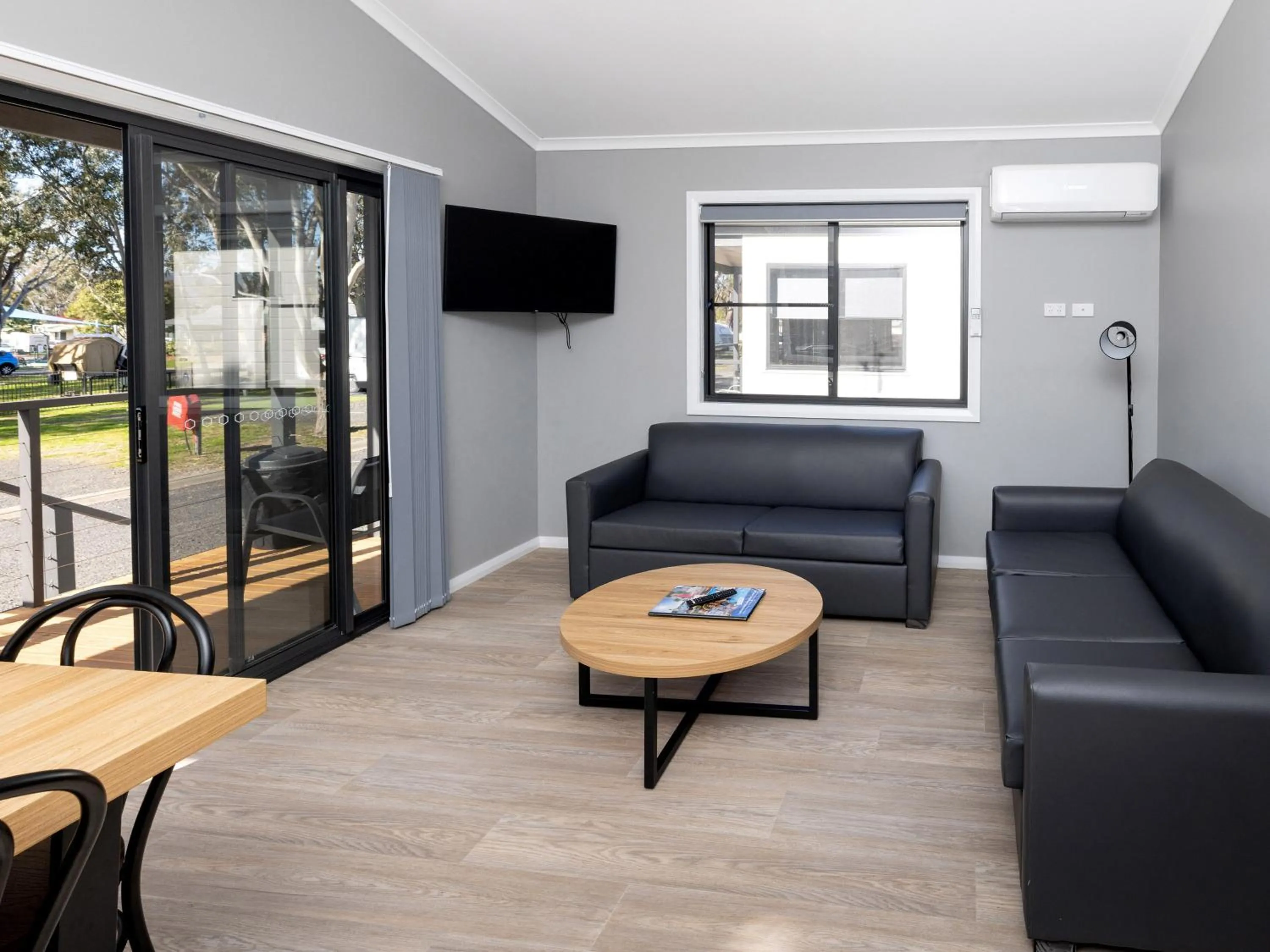 Living room in BIG4 Mudgee Holiday Park