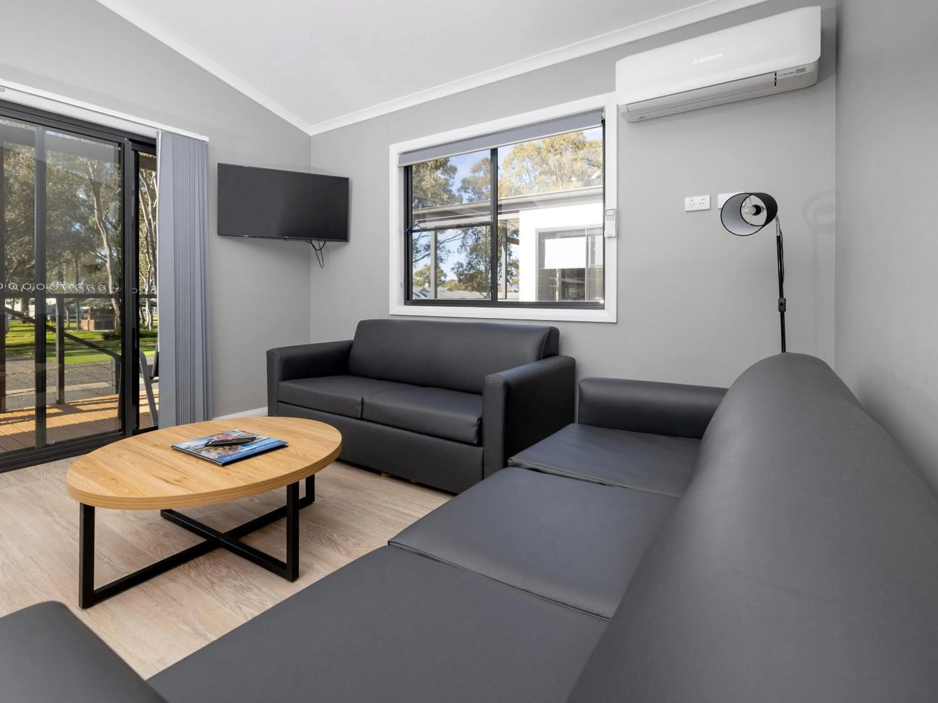 Living room in BIG4 Mudgee Holiday Park