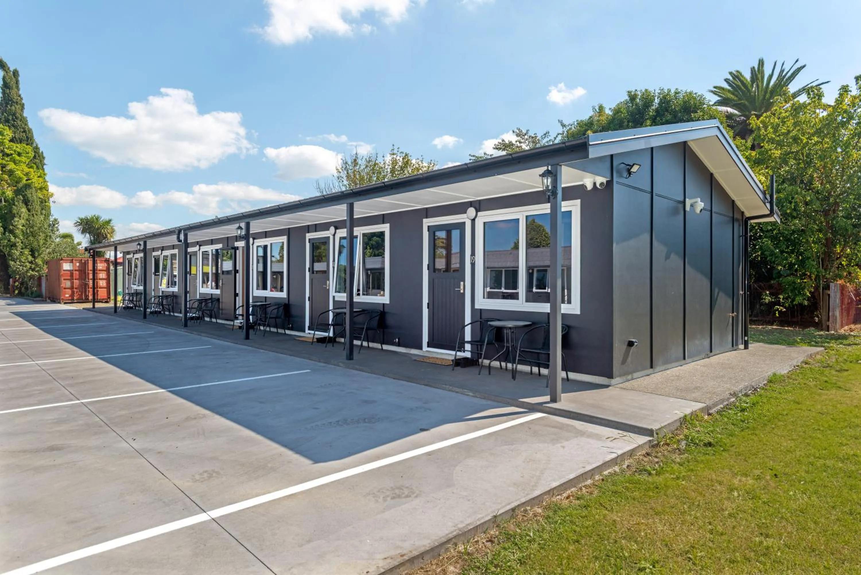 Property building in Travellers Inn Motel