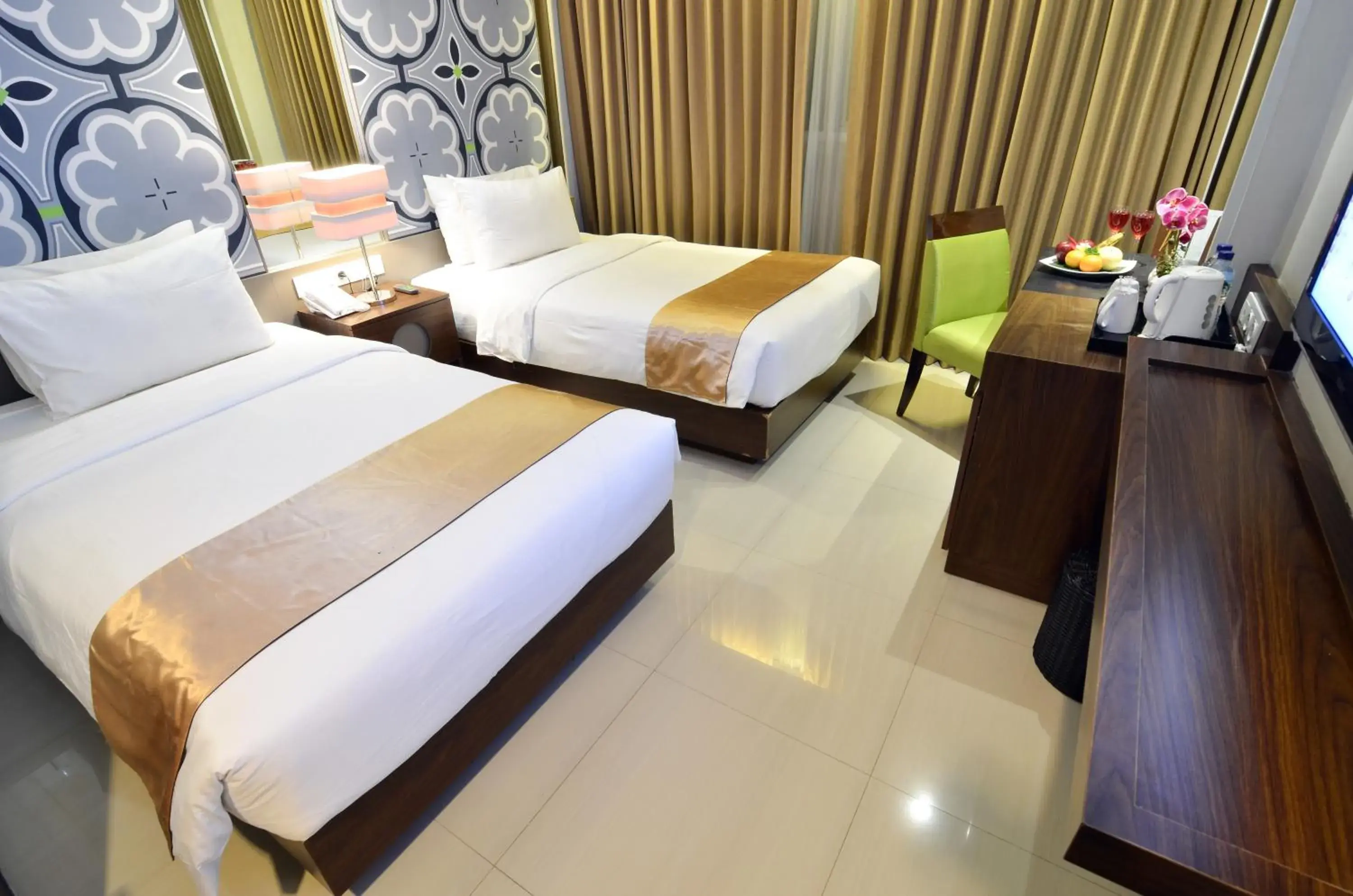 Bed in Howard Johnson By Wyndham Pekalongan Bed in Howard Johnson By Wyndham Pekalongan