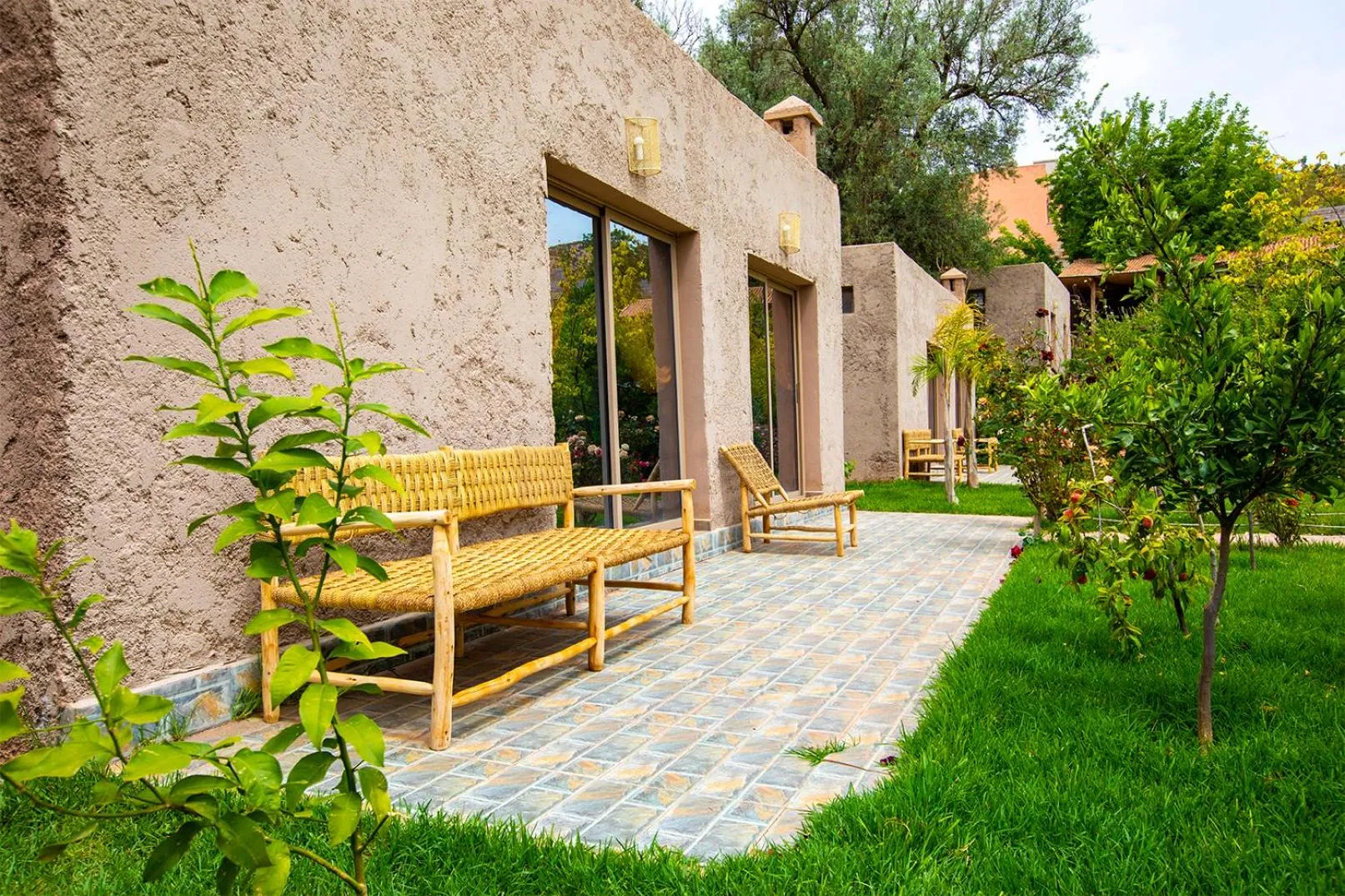Natural landscape in The garden of Asni