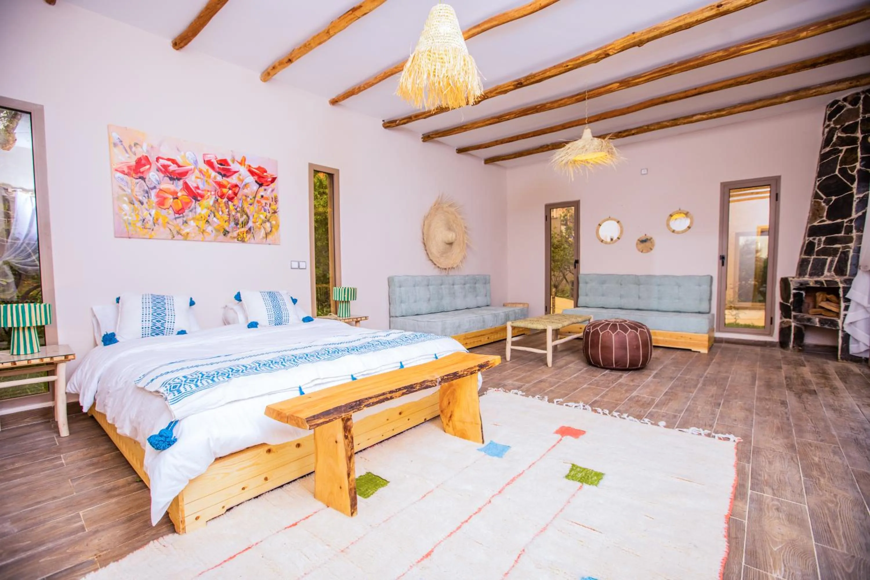 Bed in The garden of Asni