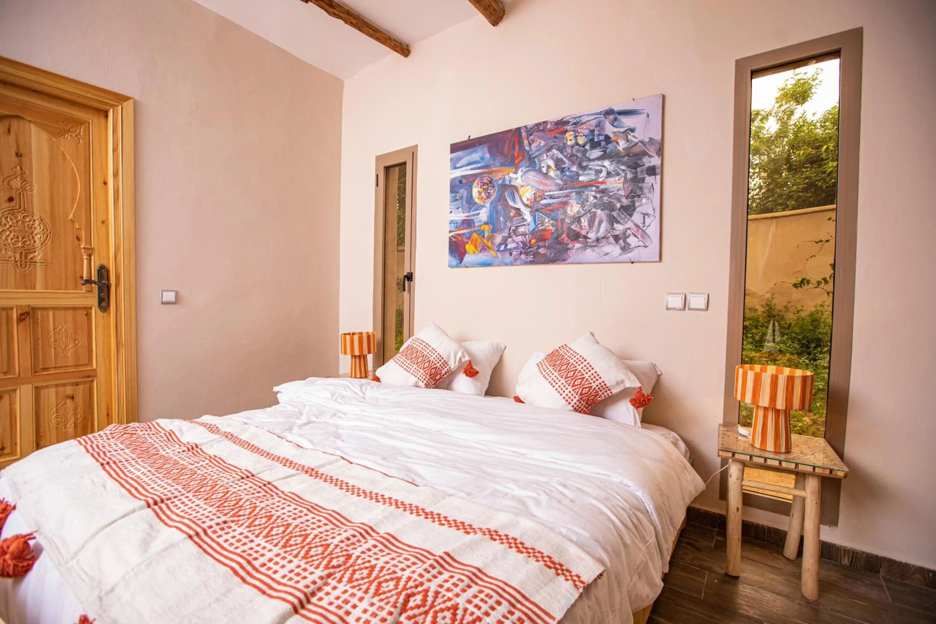 Bed in The garden of Asni