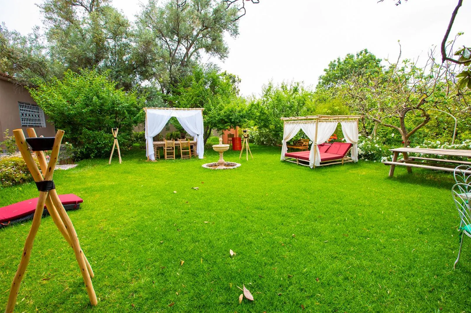 Natural landscape in The garden of Asni