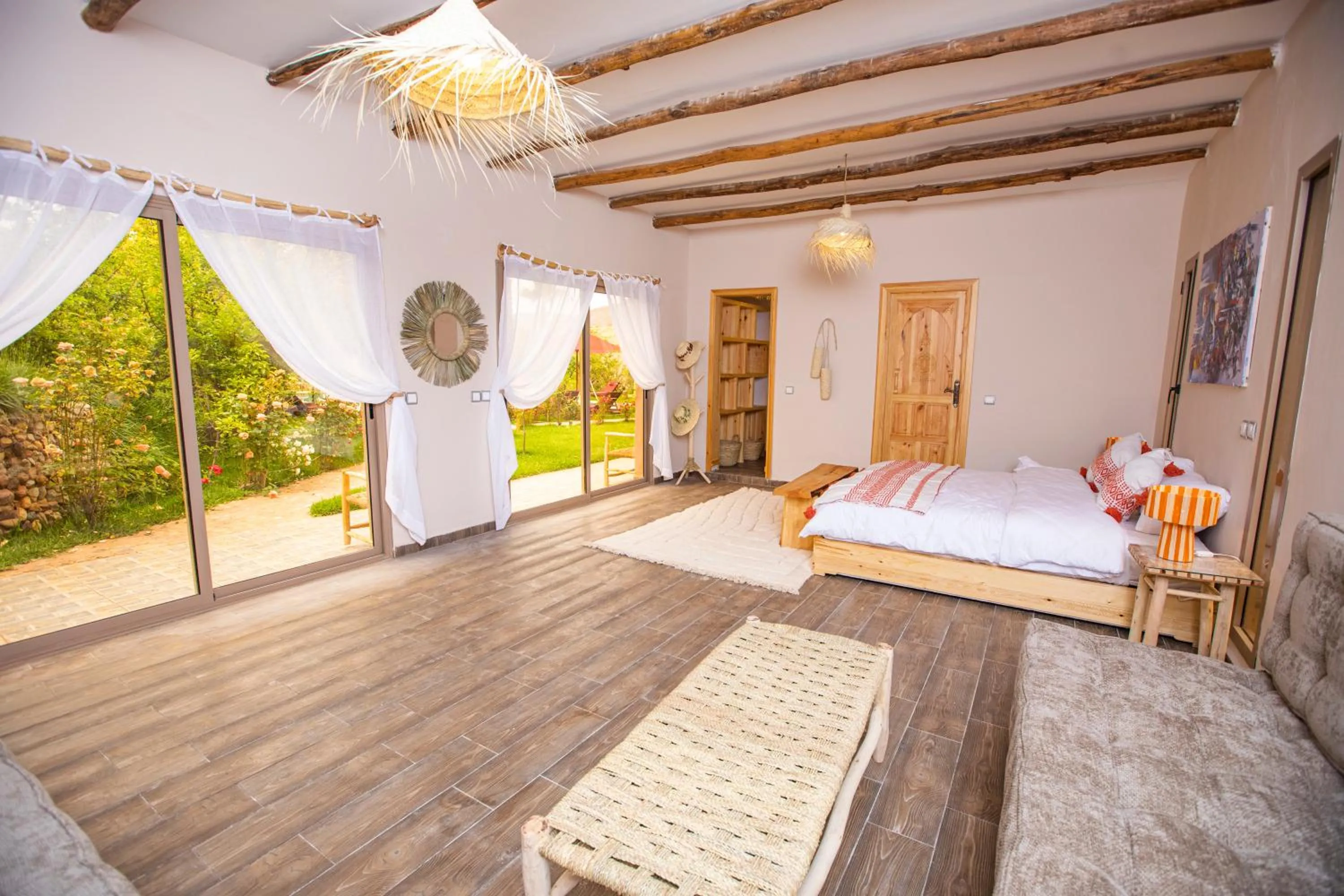Bed in The garden of Asni