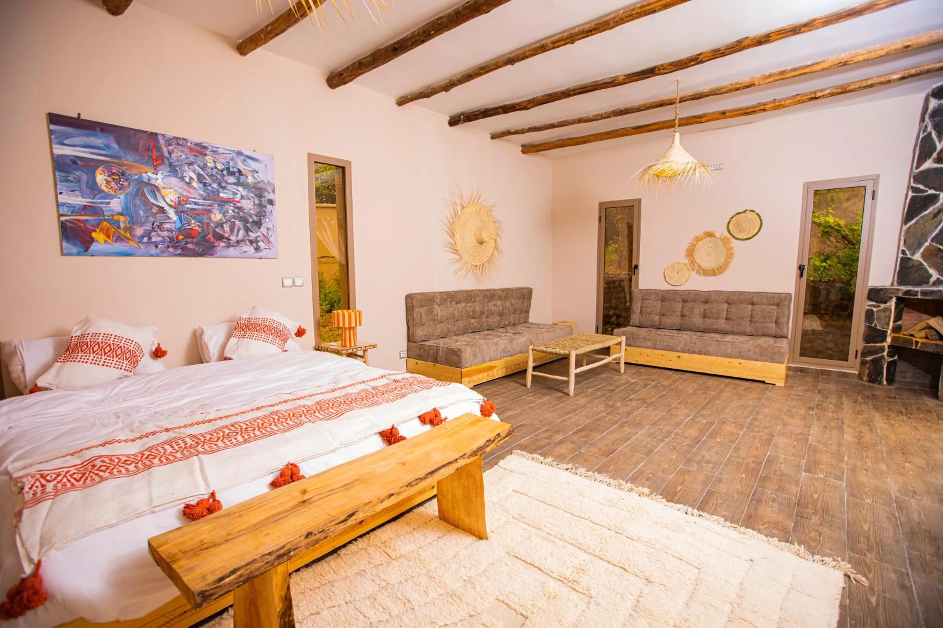 Bed in The garden of Asni