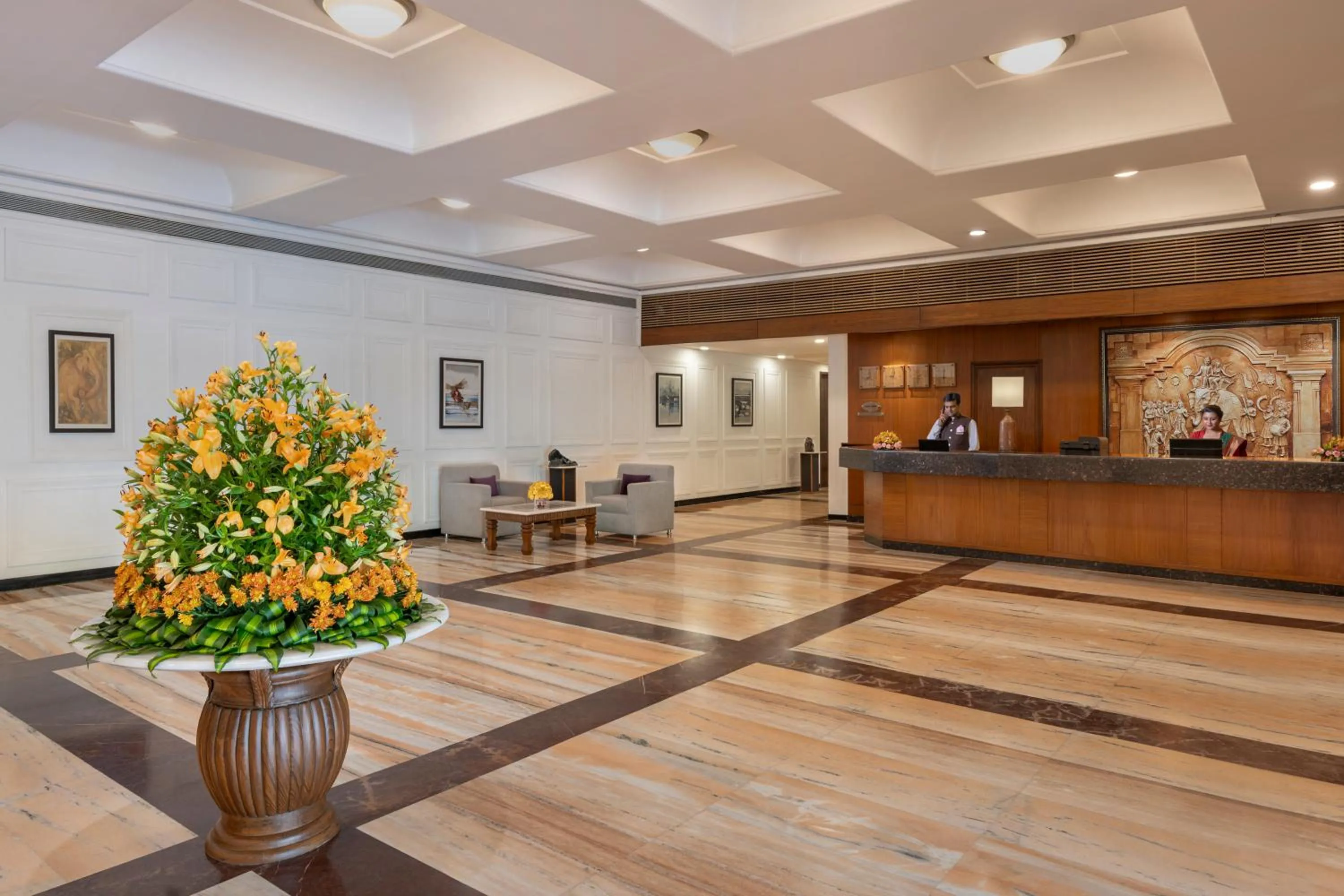 Lobby or reception in Welcomhotel by ITC Hotels, Rama International, Aurangabad