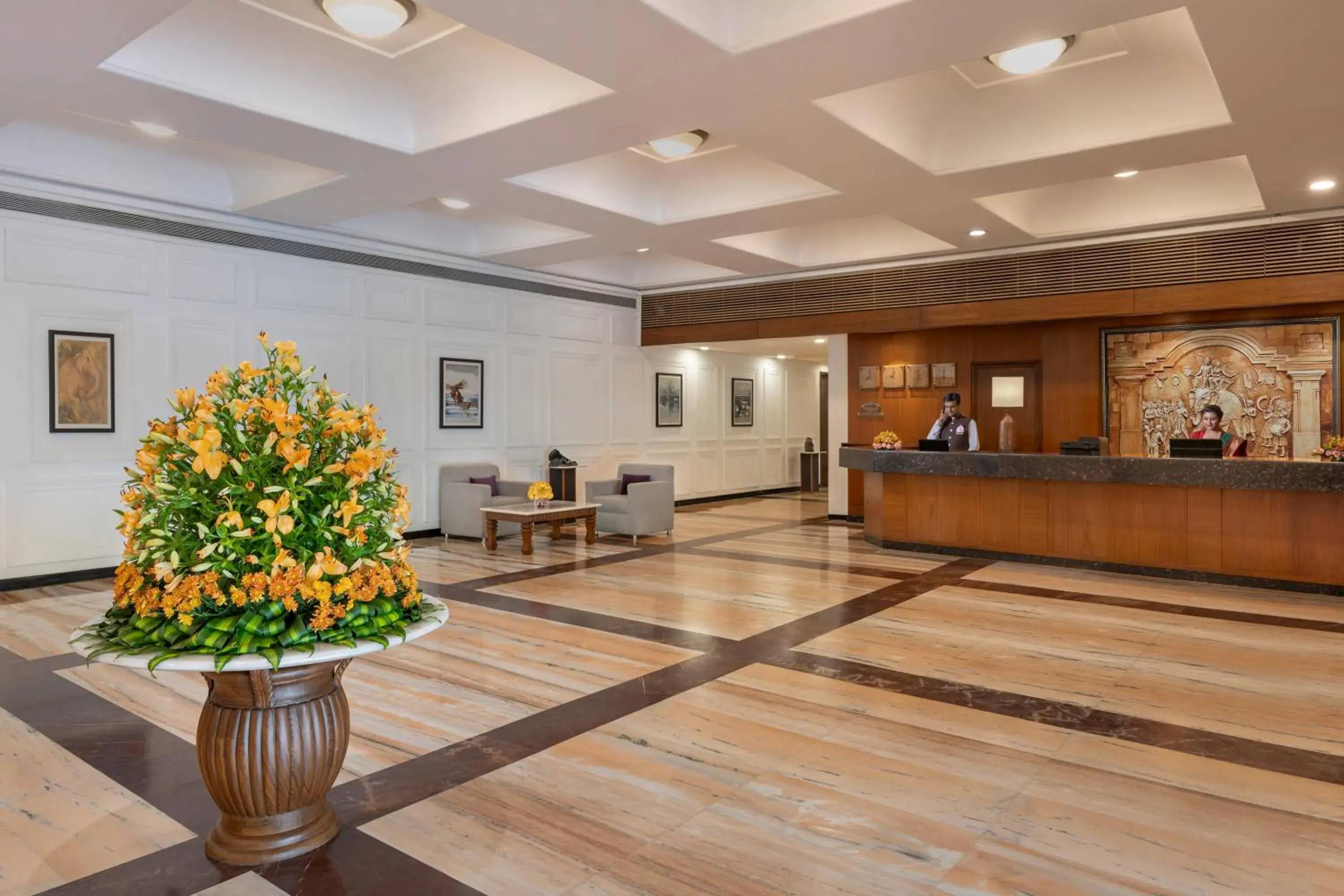 Lobby or reception in Welcomhotel by ITC Hotels, Rama International, Aurangabad Lobby or reception in Welcomhotel by ITC Hotels, Rama International, Aurangabad