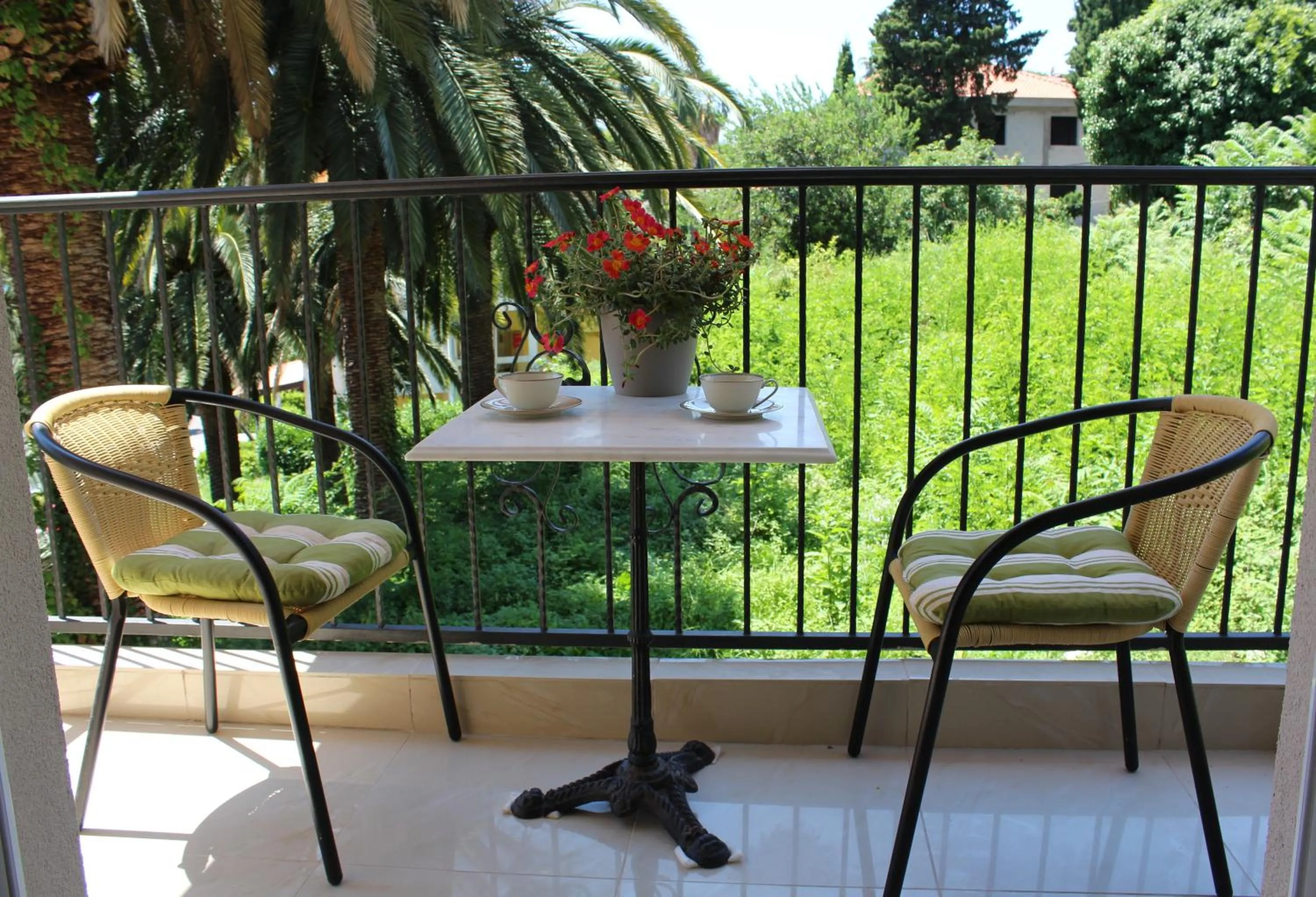 Garden view in Swiss Residence Montenegro