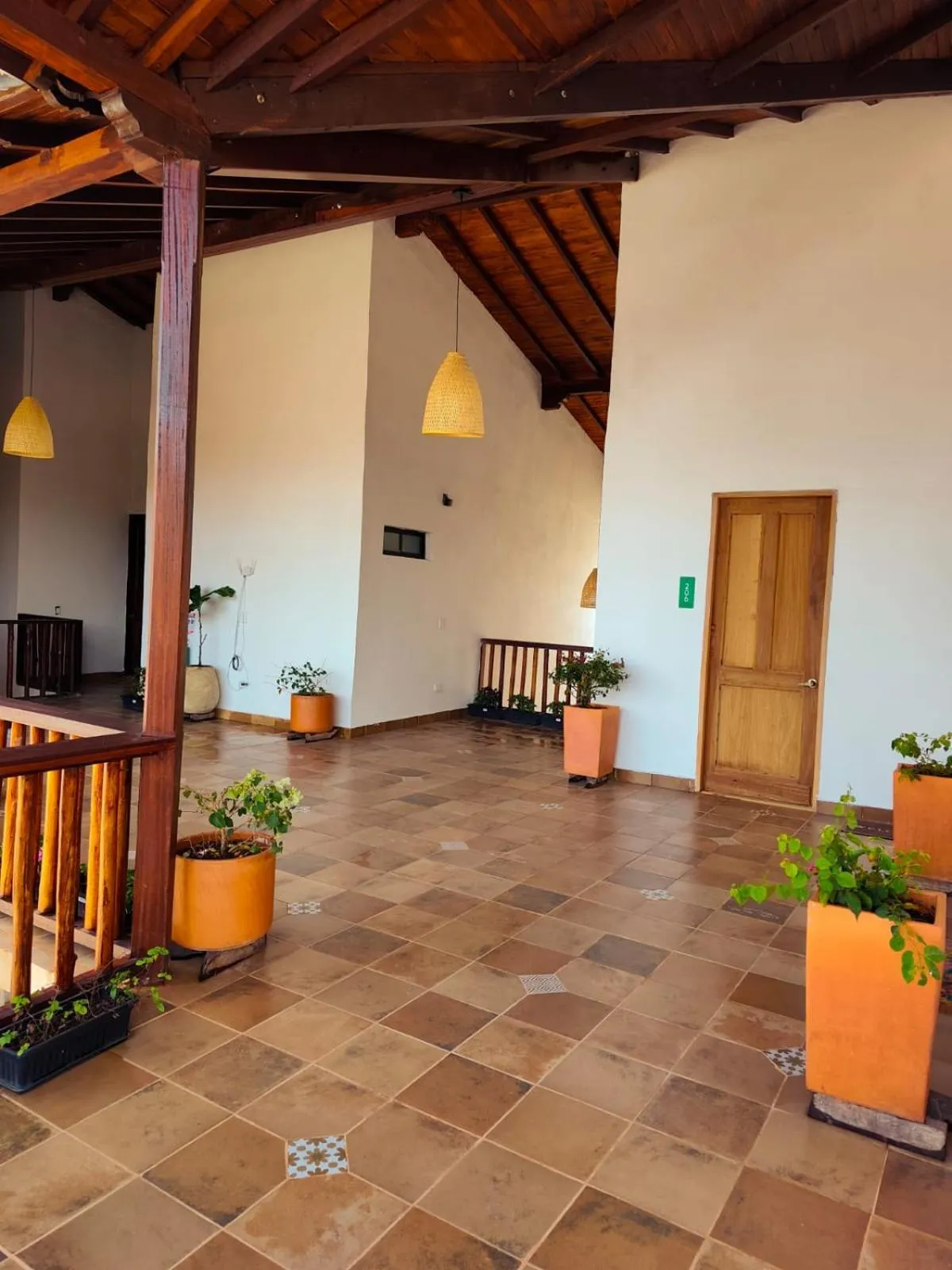 Inner courtyard view in Casa Hotel Serena