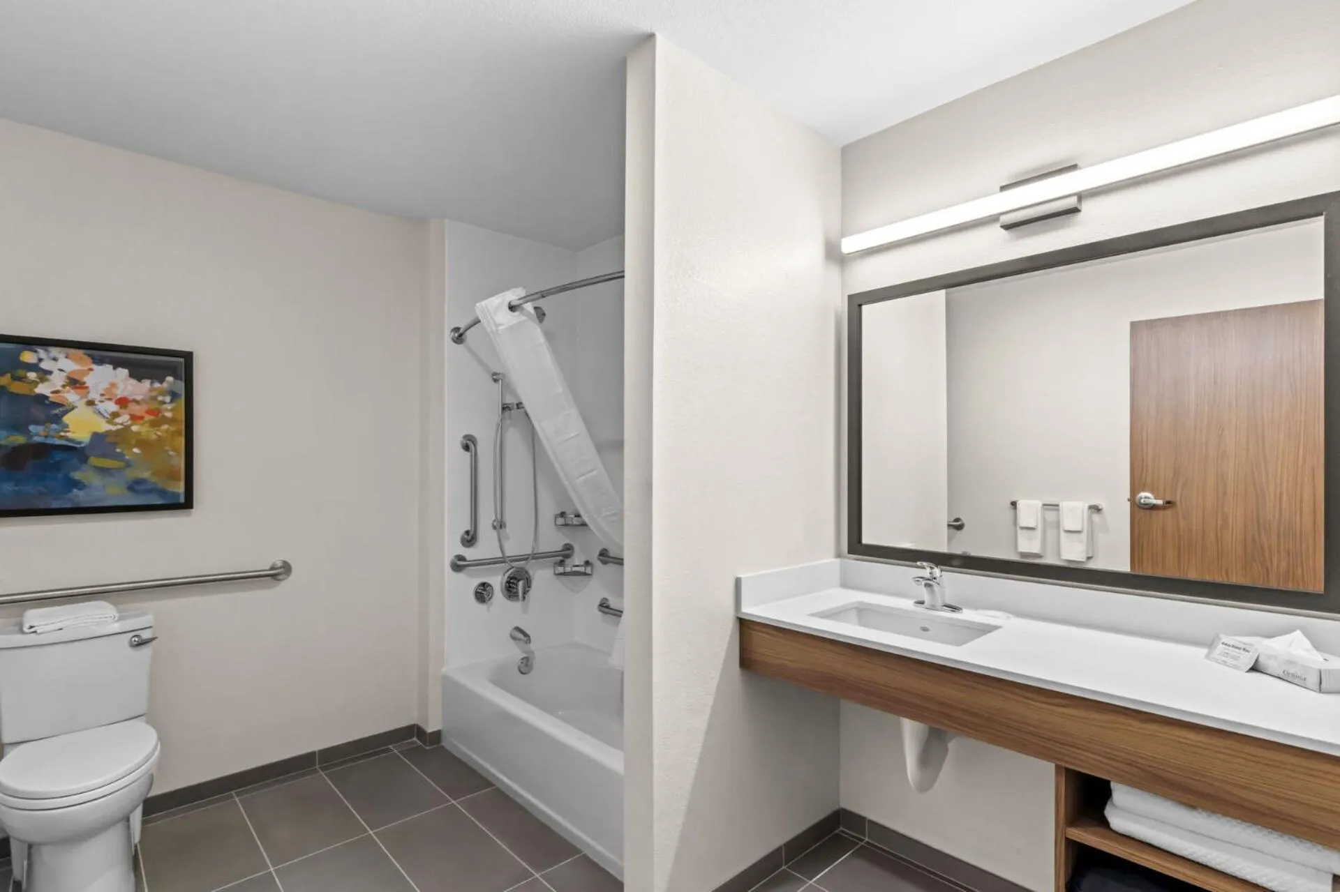Bathroom in Everhome Suites Temecula