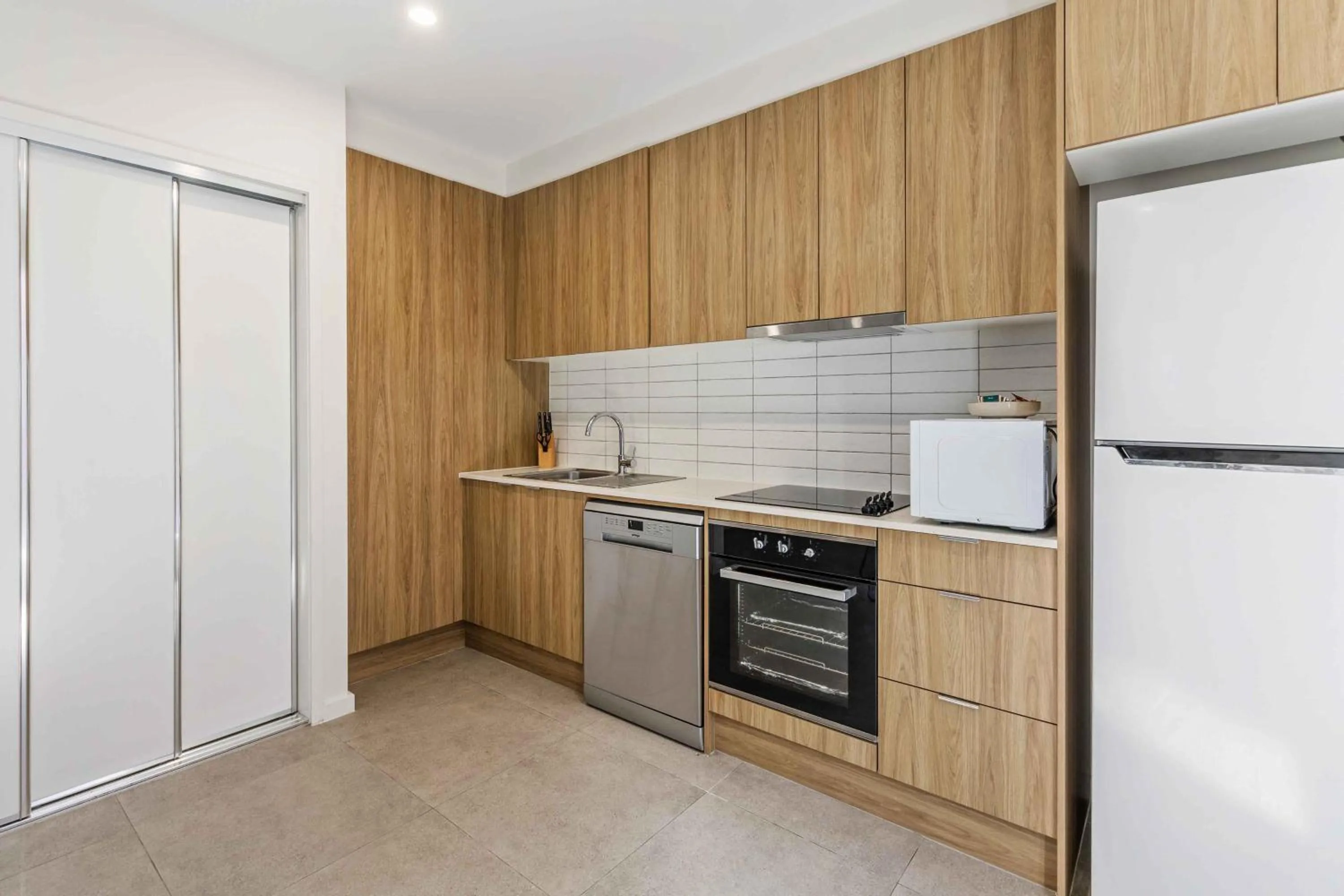 Kitchen or kitchenette in The Aubrey Boutique Apartments - Hosted by Coastal Letting Co.