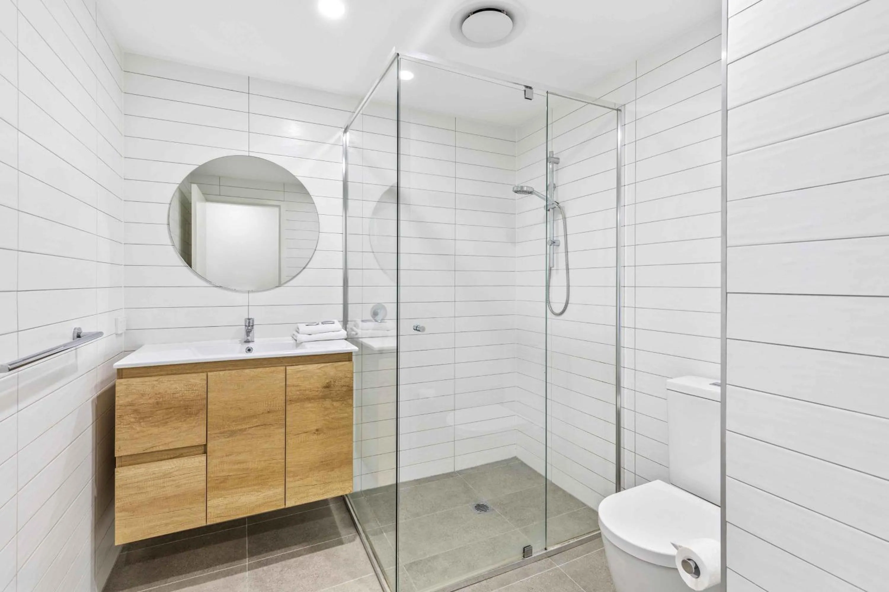 Shower in The Aubrey Boutique Apartments - Hosted by Coastal Letting Co.