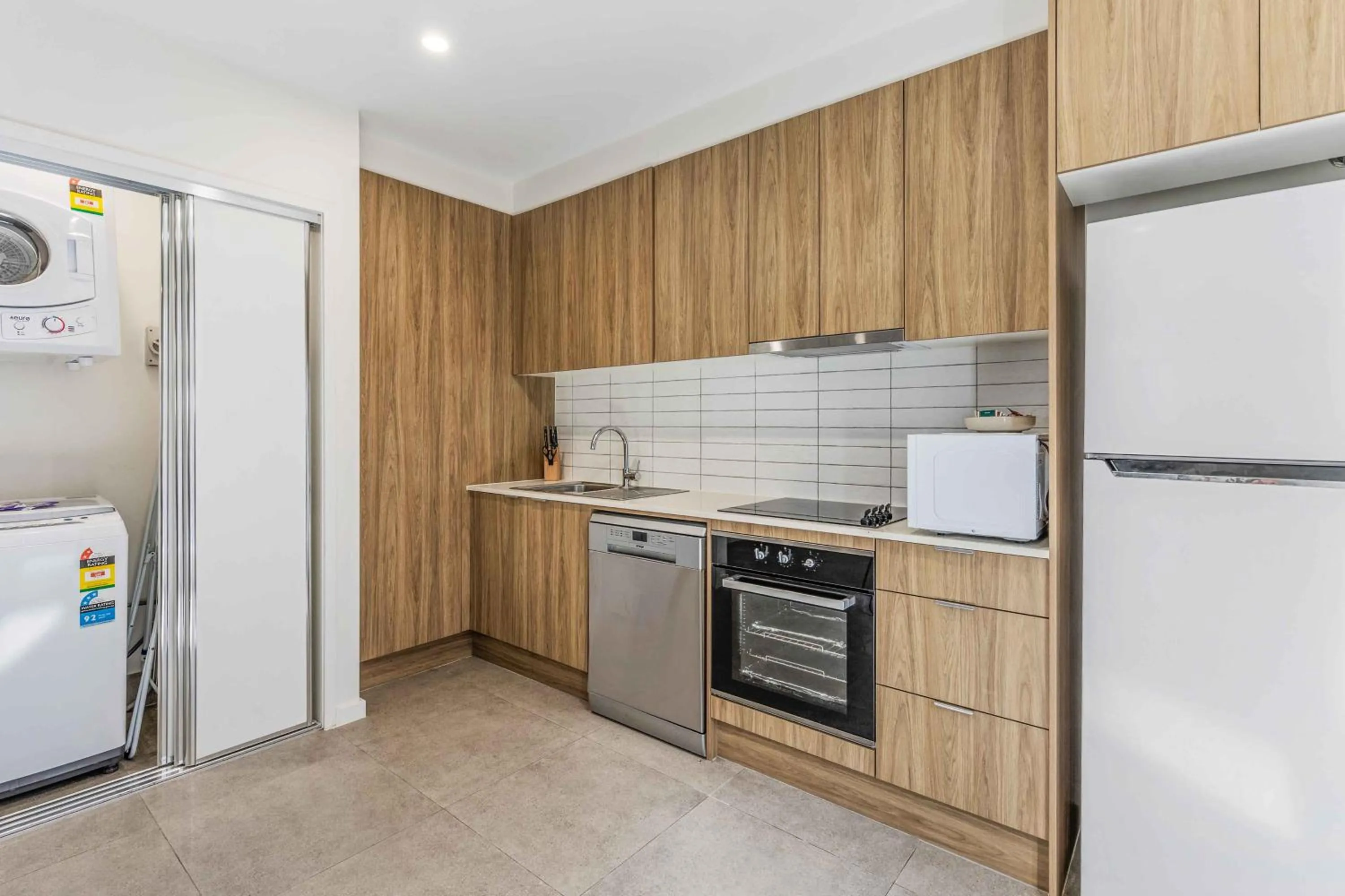 Kitchen or kitchenette in The Aubrey Boutique Apartments - Hosted by Coastal Letting Co.