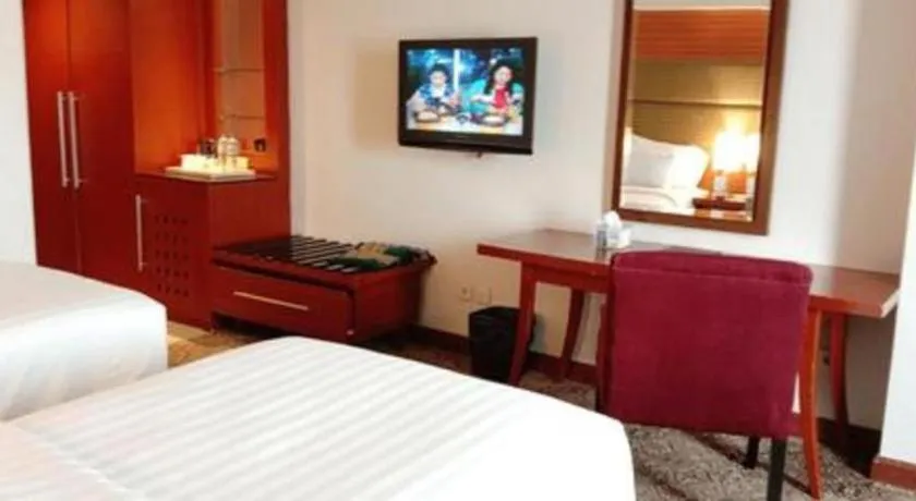 Bed in Hotel Pangeran