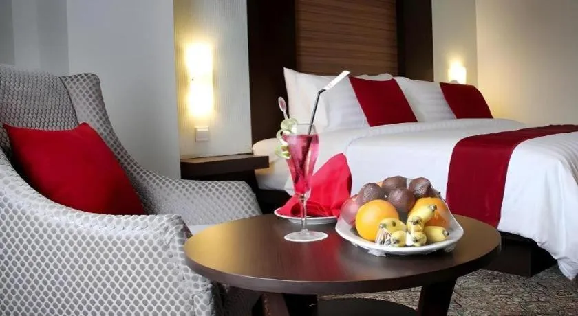 Bed in Hotel Pangeran