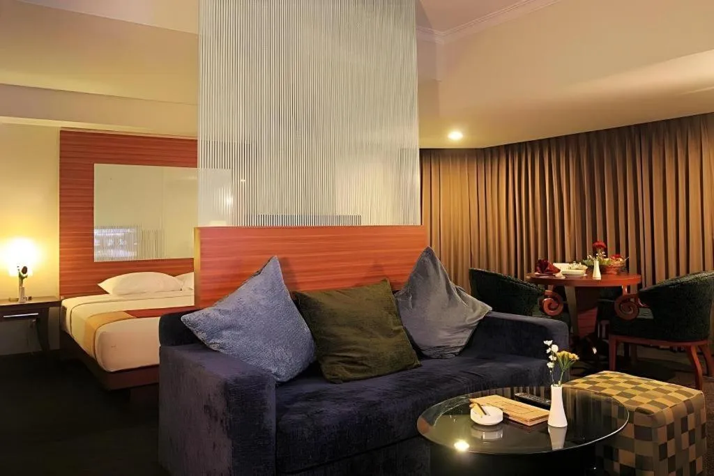 Bed in Hotel Pangeran