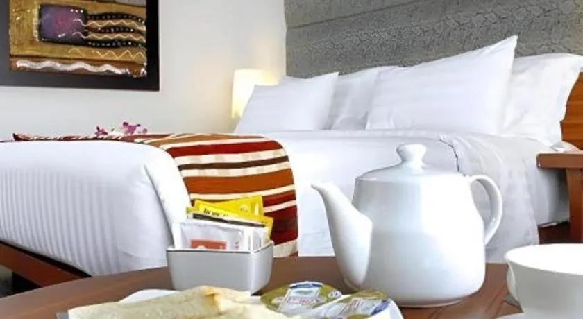 Bed in Hotel Pangeran