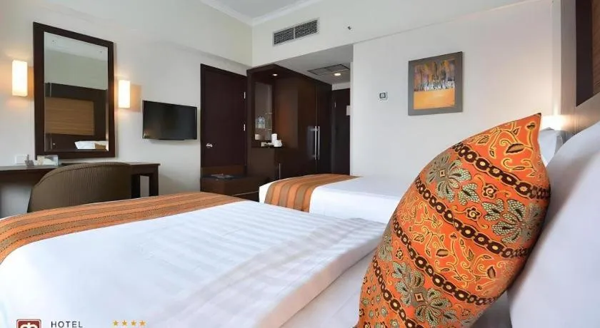 Bed in Hotel Pangeran