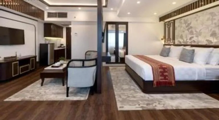 Bed in Hotel Pangeran