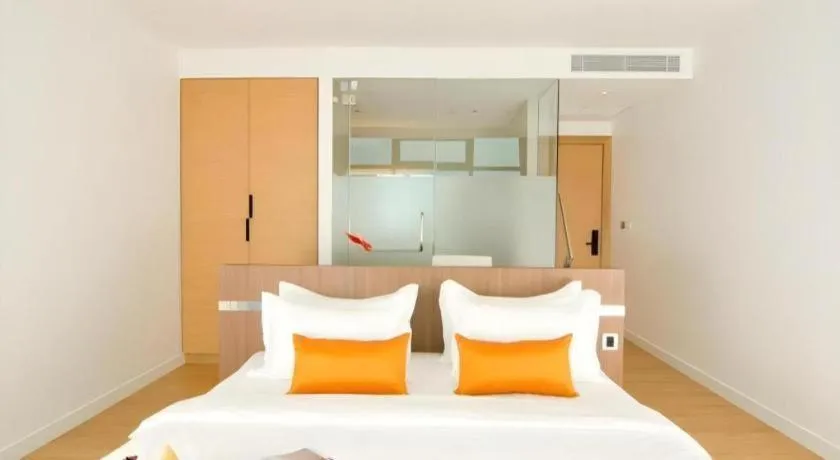 Bed in Seven Zea Chic Hotel