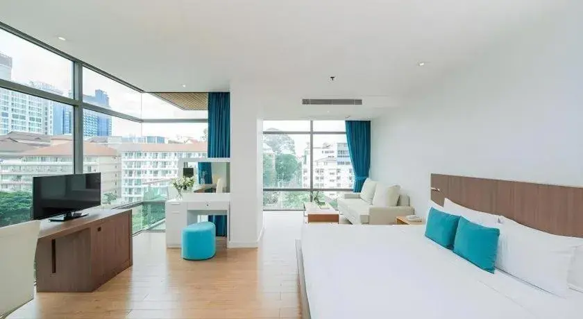 Bed in Seven Zea Chic Hotel Bed in Seven Zea Chic Hotel