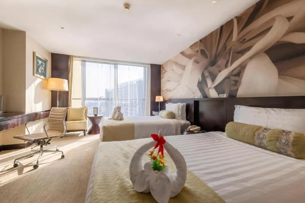 Bed in China National Convention Center Grand Hotel