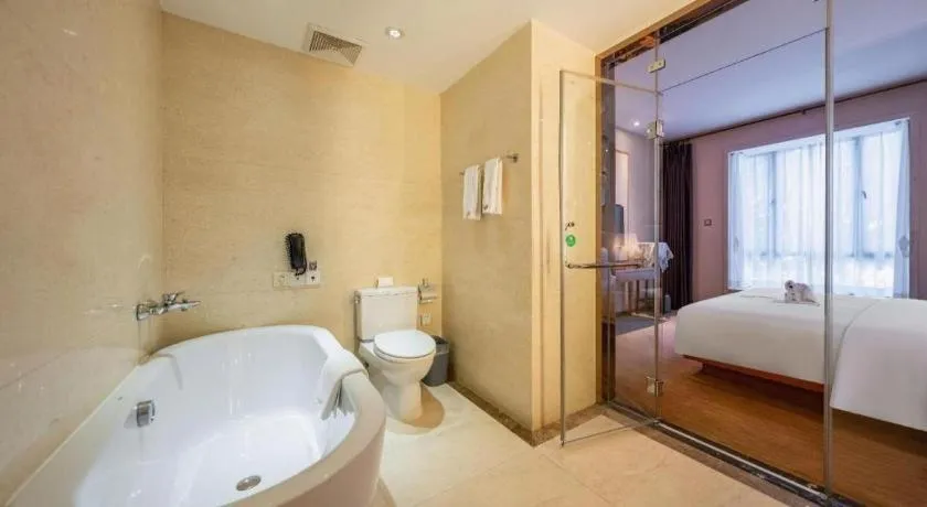 Bed in Expo Garden Hotel