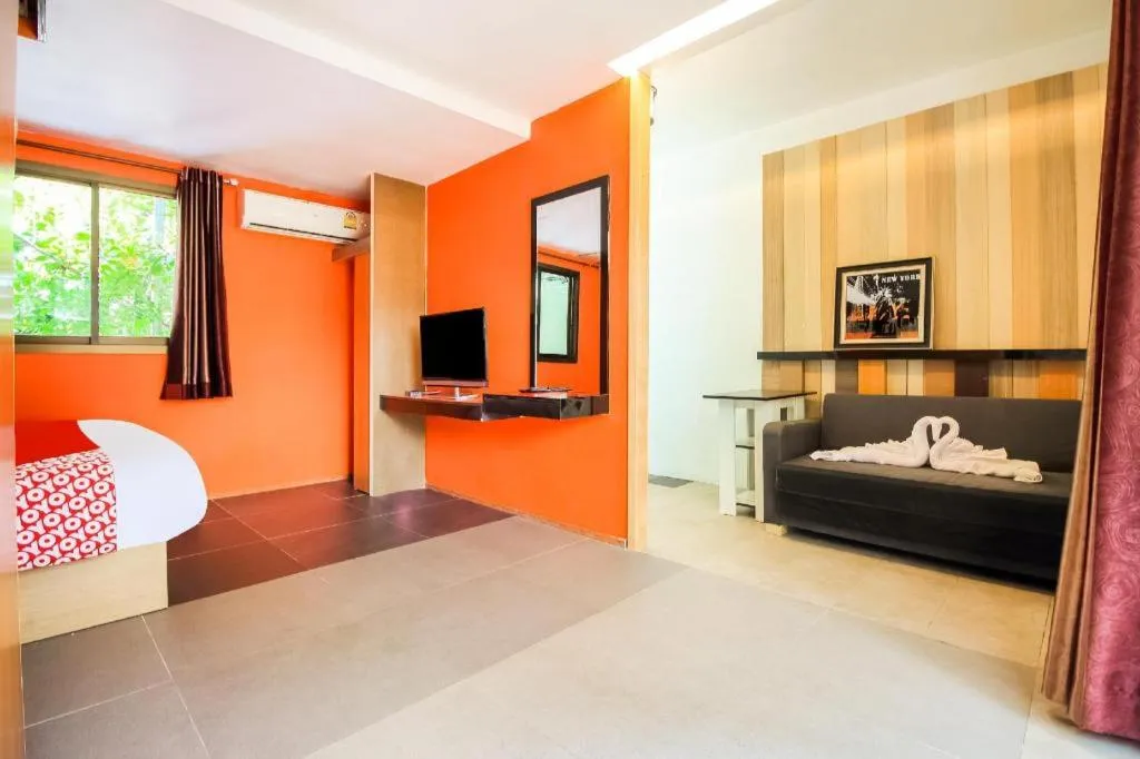 Bed in OYO 271 The Resort Romklao